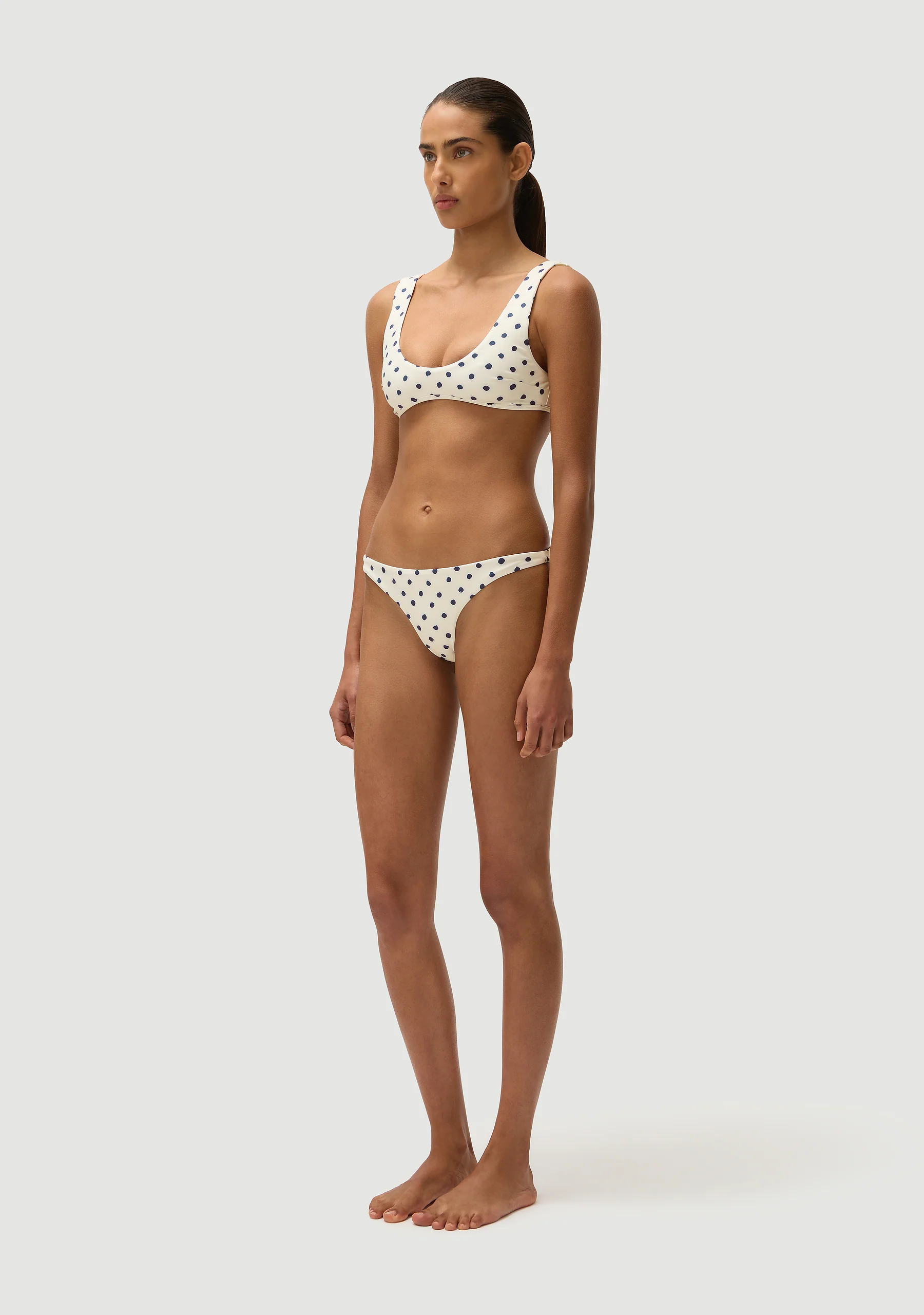 Alfie Top |Cream Polka Navy - Image 4