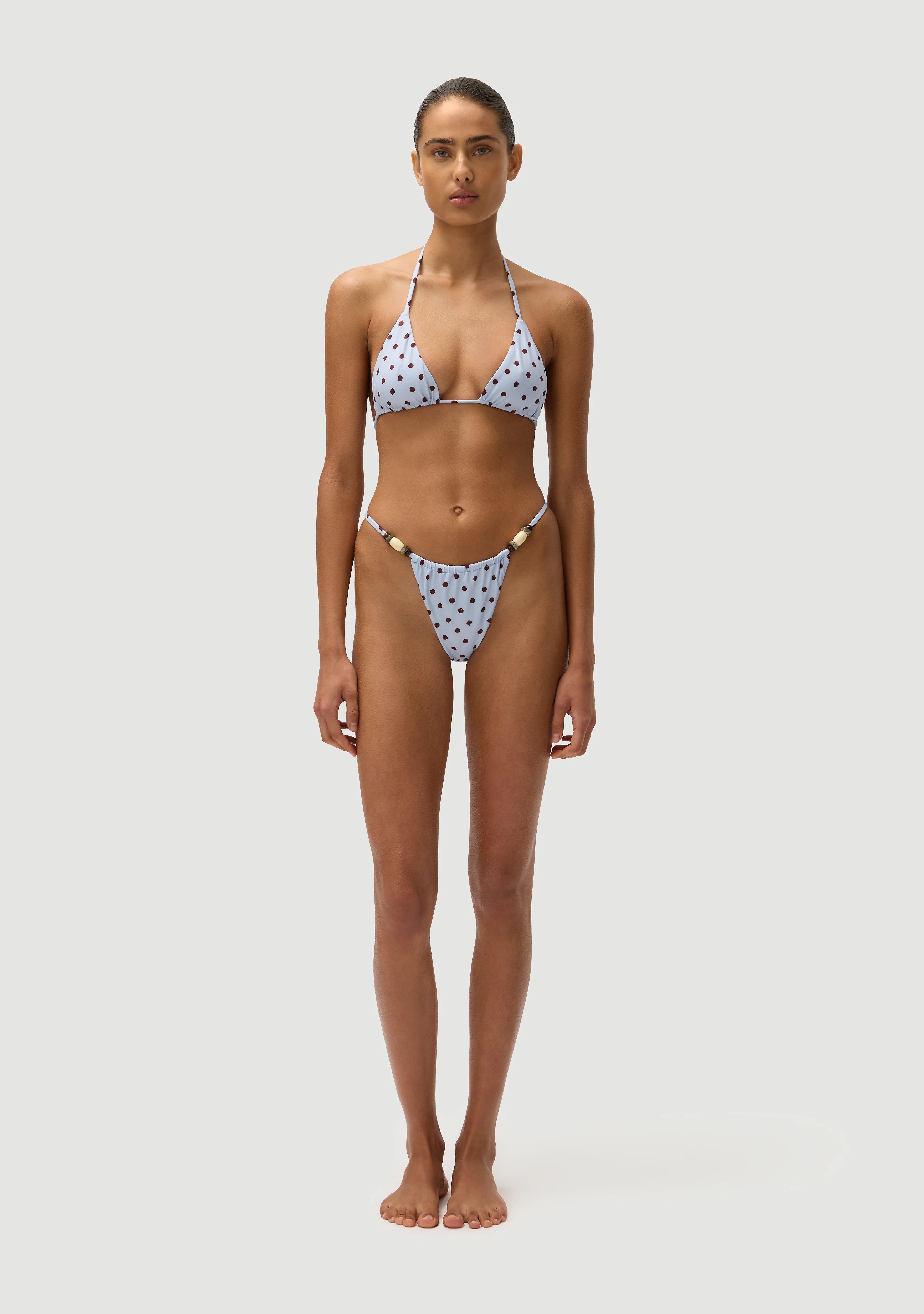 Giuseppe Beaded Bottom | Blue Polka Fudge - Image 2