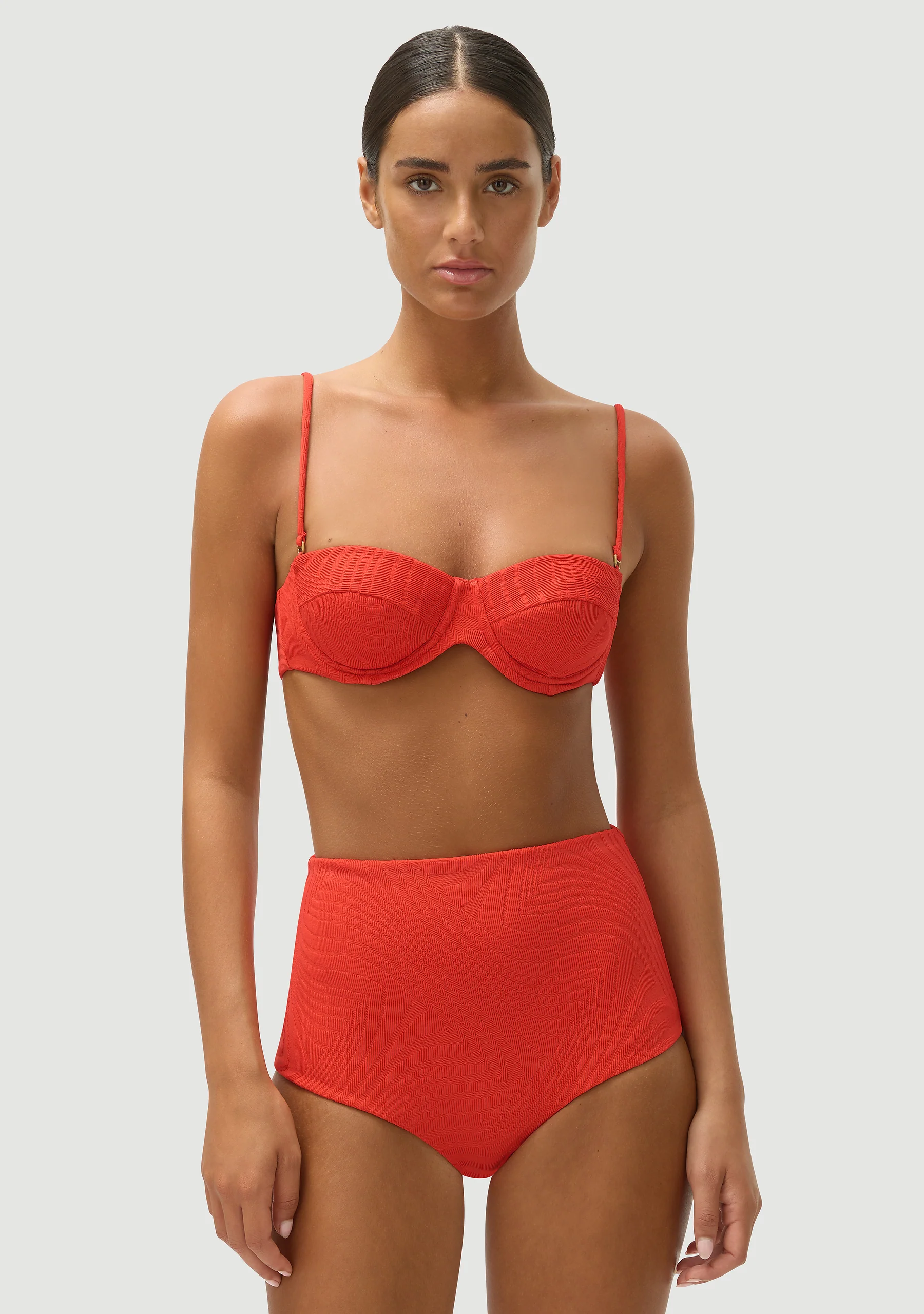 Rodney Padded Top | Campari - Image 4