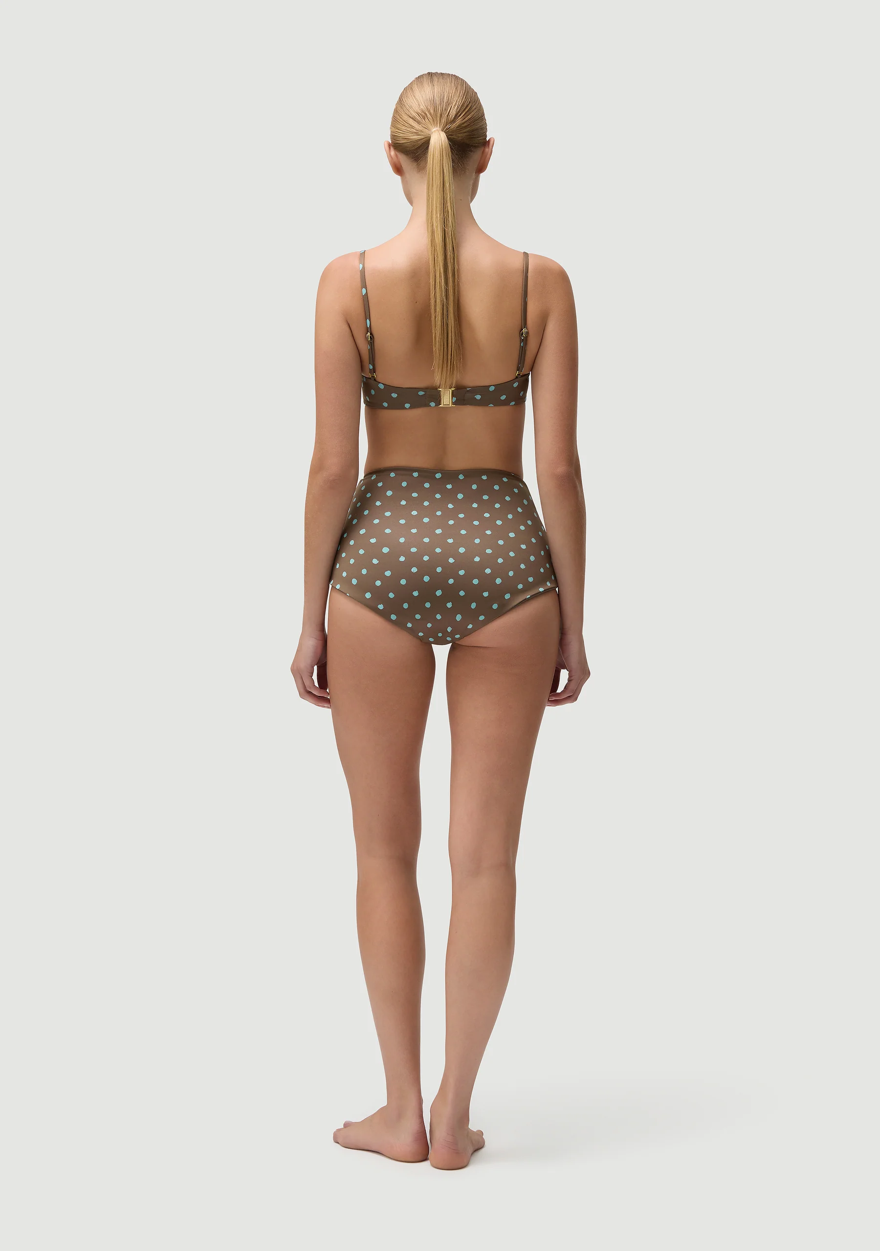 Rodney Padded Top | Polka Blue - Image 5