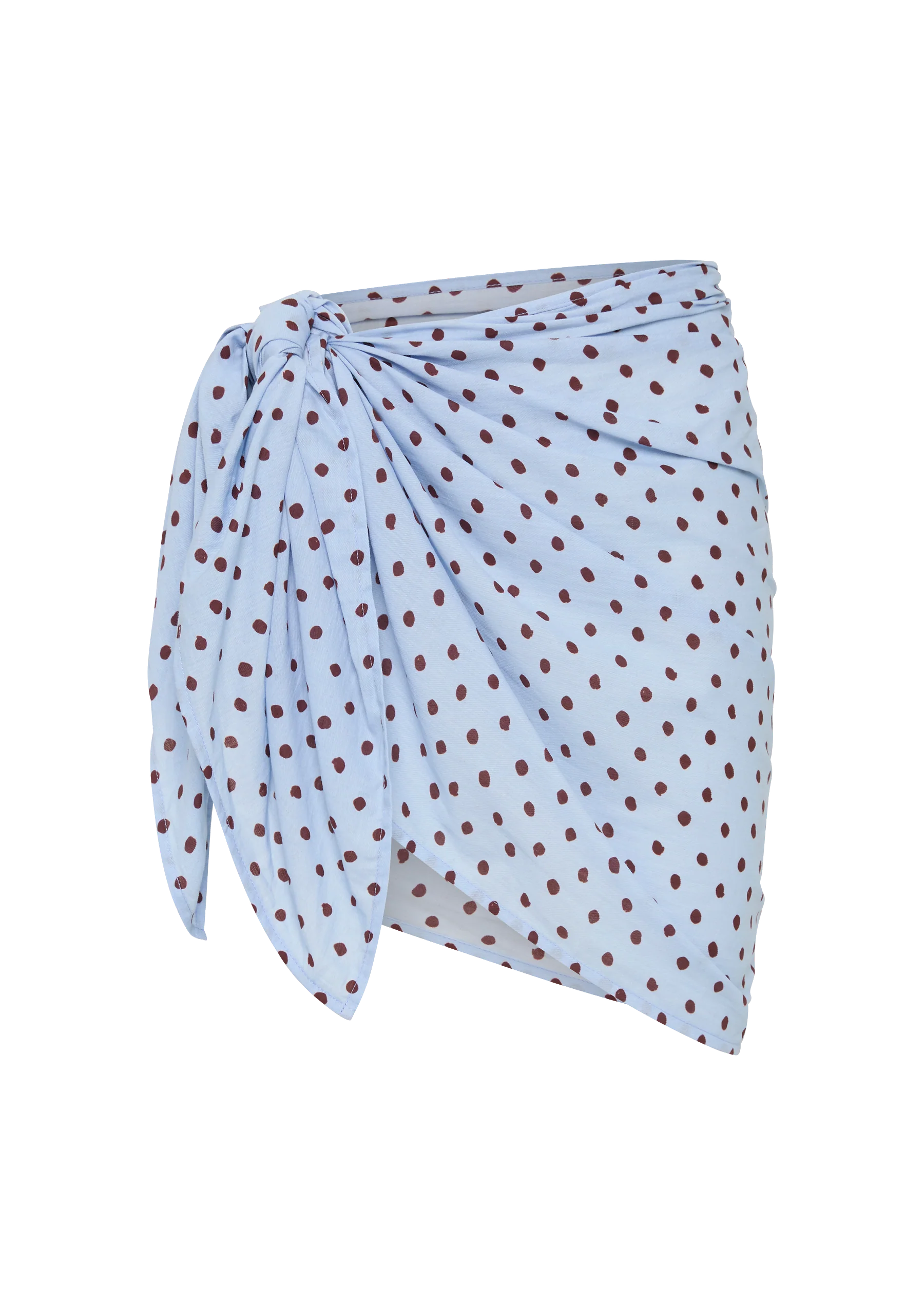 Mini Pareo Sarong | Blue Polka Fudge